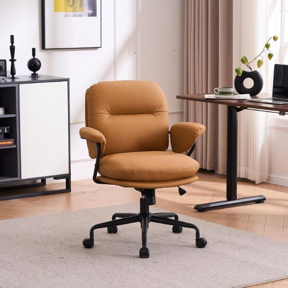 Ghế làm việc bọc da chân xoay cao cấp: SG - 1368 - $hienthicat